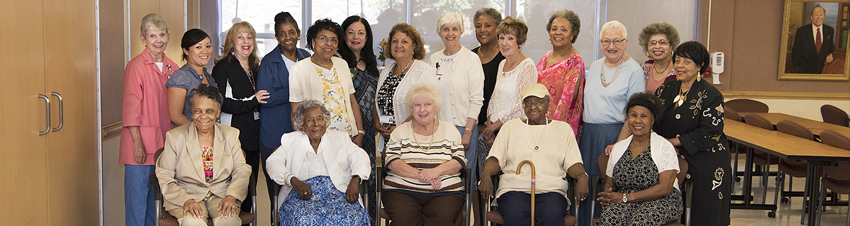 Members of the Women's Association gather for their 2016 end of year luncheon at Methodist Hospital